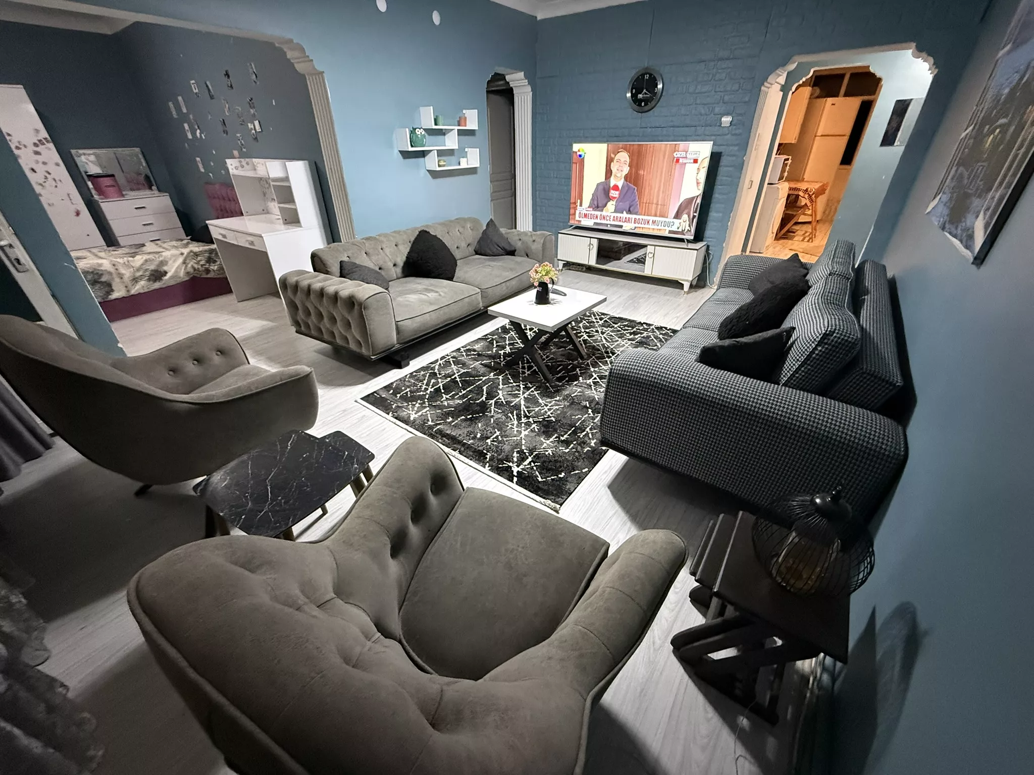 İŞÇİ BLOKLARINDA EŞYALI 3+1 GENİŞ DAİRE CADDE ÜZERİ - Görsel 31